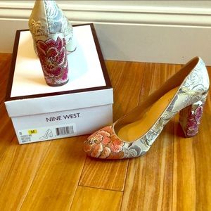 Nine West Brocade Heels